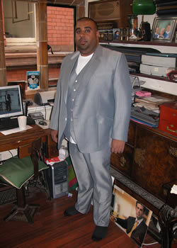 Mr Kash bespoke silk and wool suit