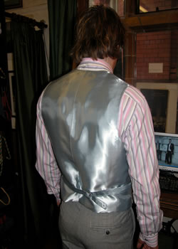 bespoke 3 piece suit waist coat